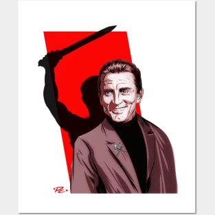 Kirk Douglas - An illustration by Paul Cemmick Posters and Art